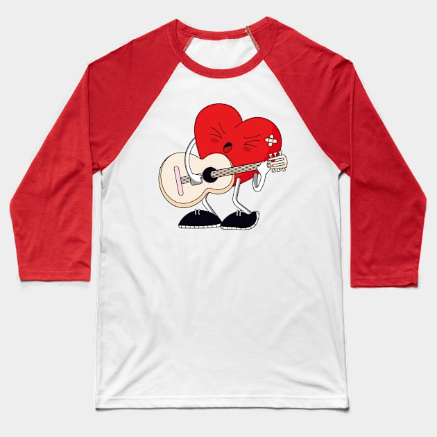 Mr Valentine Baseball T-Shirt by Megadorim